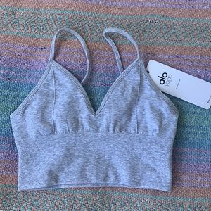 Alo Yoga Delight Bralette Dove Gray NWOT